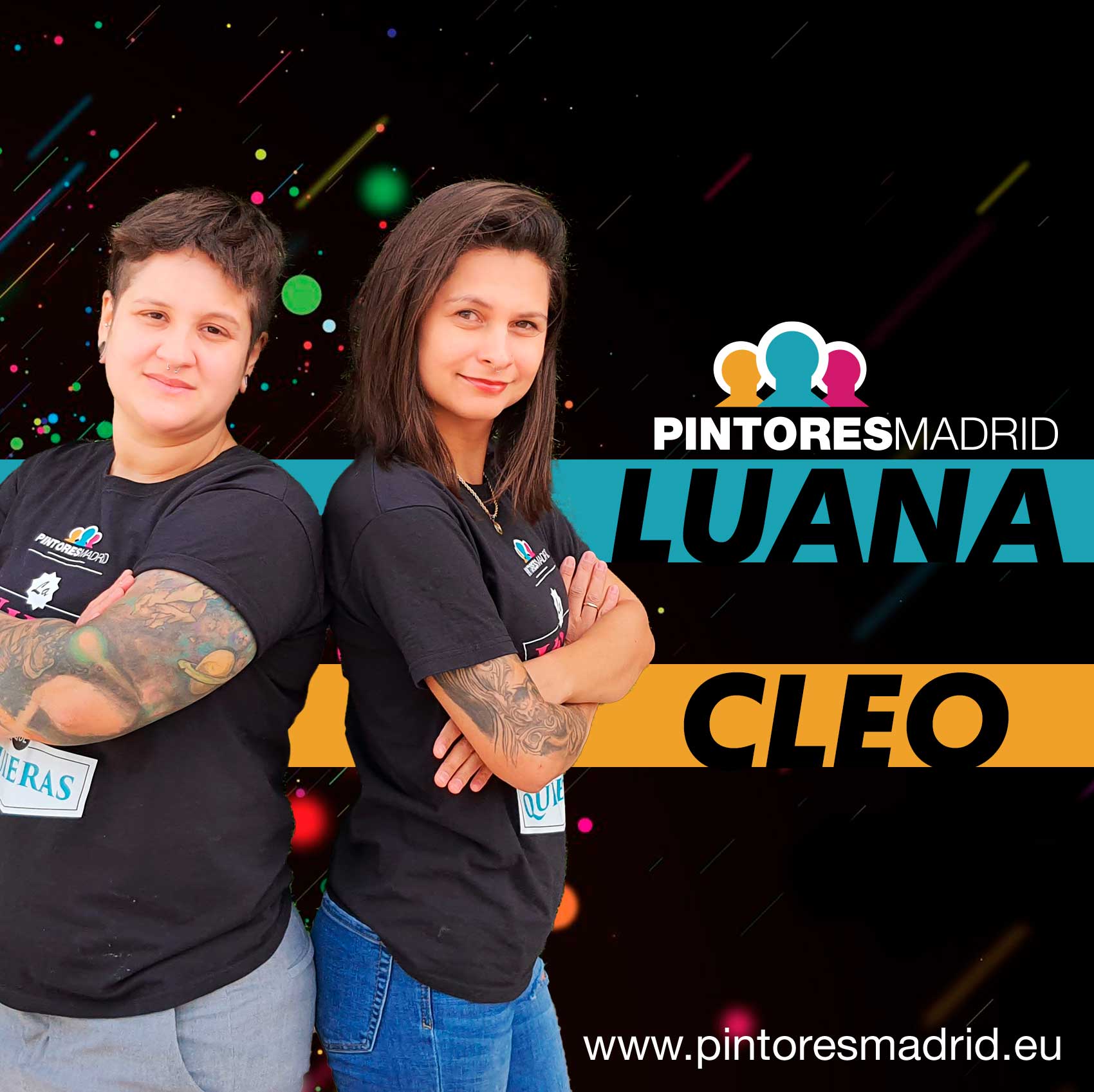 Pintoras Luana y Cleo